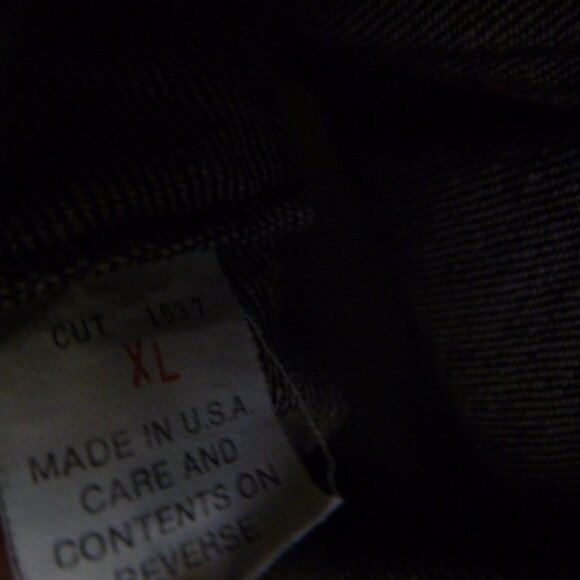 Harley-Davidson Made in USA Men's Denim Jacket With Eagle Has Landed Graphics XL - Picture 8 of 8